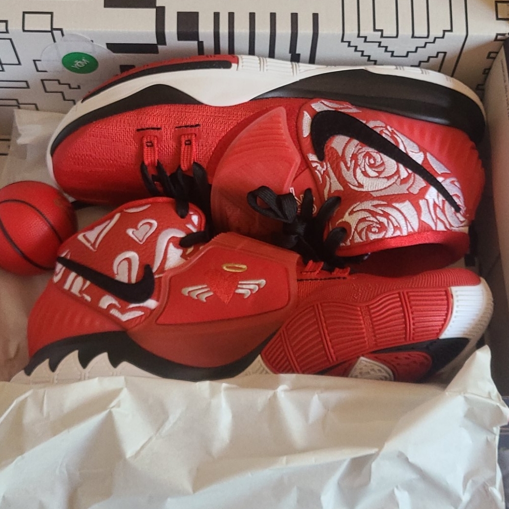 Kyrie 6 MOM Red size 8